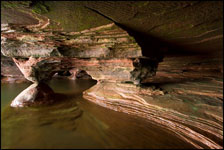 Sand Island sea cave, Apostle Islands National Lakeshore, Wisconsin, Lake Superior