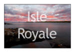 Isle Royale Picture Gallery