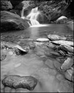 Rapids below Grotto Falls, Roaring Fork, Great Smoky Mountains National Park, Tennessee