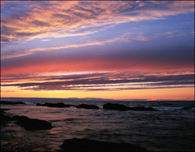 Sunset near Copper Harbor, Upper Michigan, Lake Superior