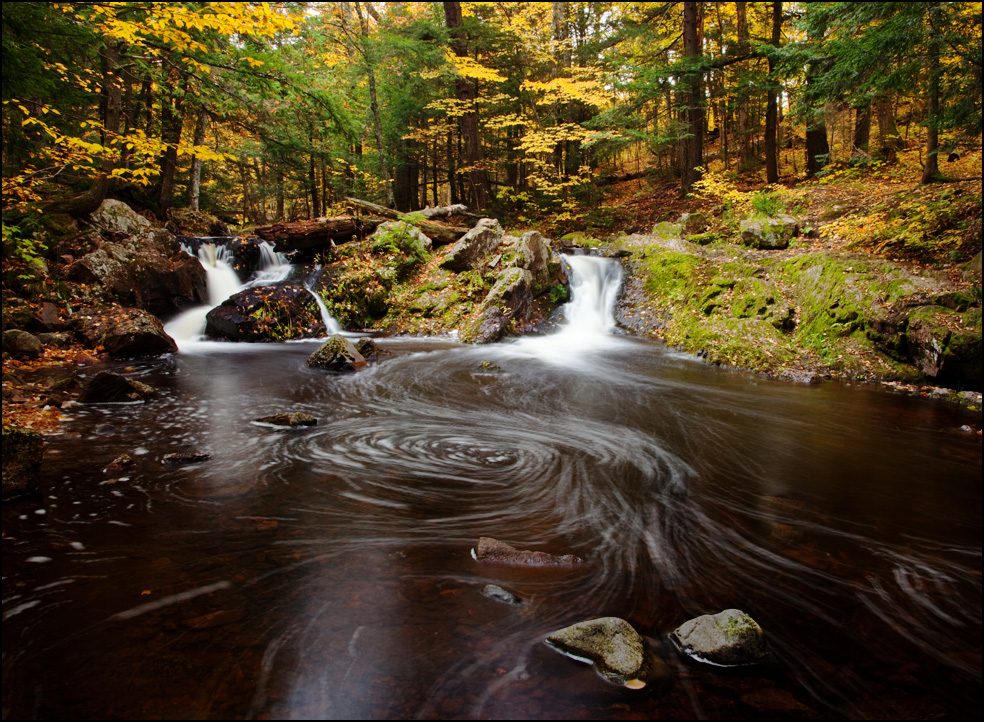 Unnamed Falls, Porcupine Mountains State Park, Upper Michigan