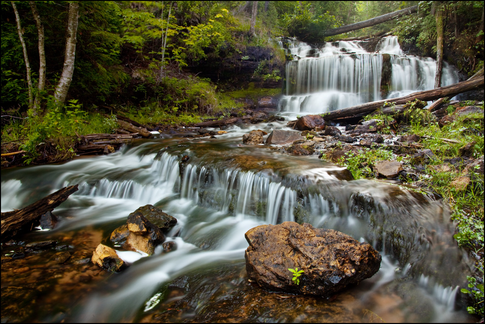 Wagner Falls outside of Munising, Upper Michigan