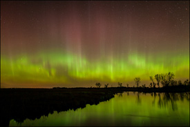 Northern Lights near Oshkosh, Wisconsin