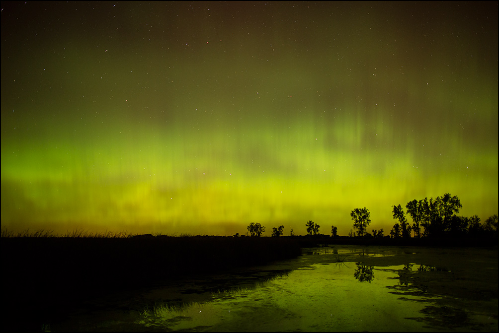 Northern light near Oshkosh, Wisconsin