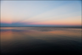 Sunset over Lake Winnebago, Oshkosh, Wisconsin