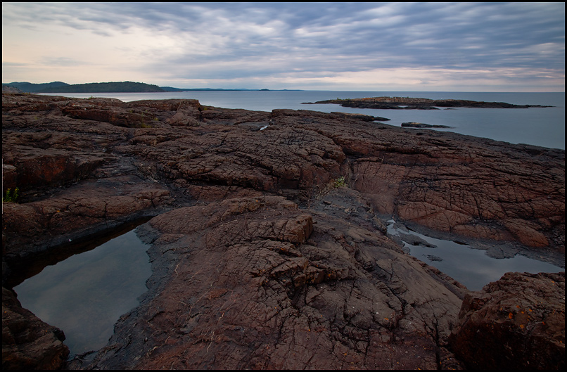 Presque Isle Park Rocky Shoreline near Marquette, Michigan, Lake Superior Picture